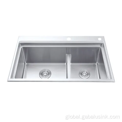 Double Bowl Sink Energy saving Commercial Stainless Handmade Kitchen Sink Manufactory